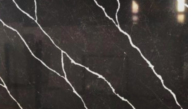 Arabescato Black - Muestra de Cuarzo
